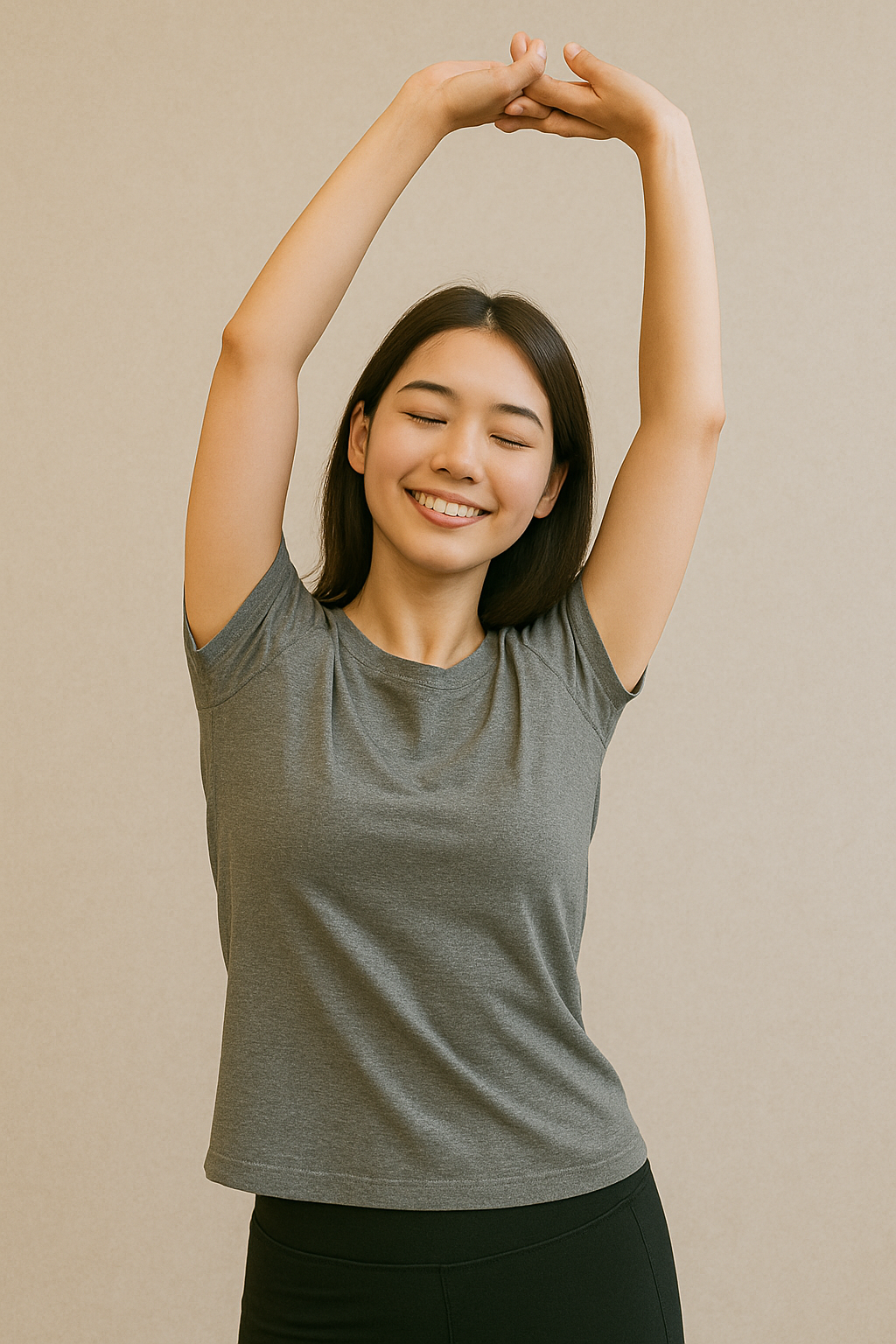 스트레칭 하는 모습